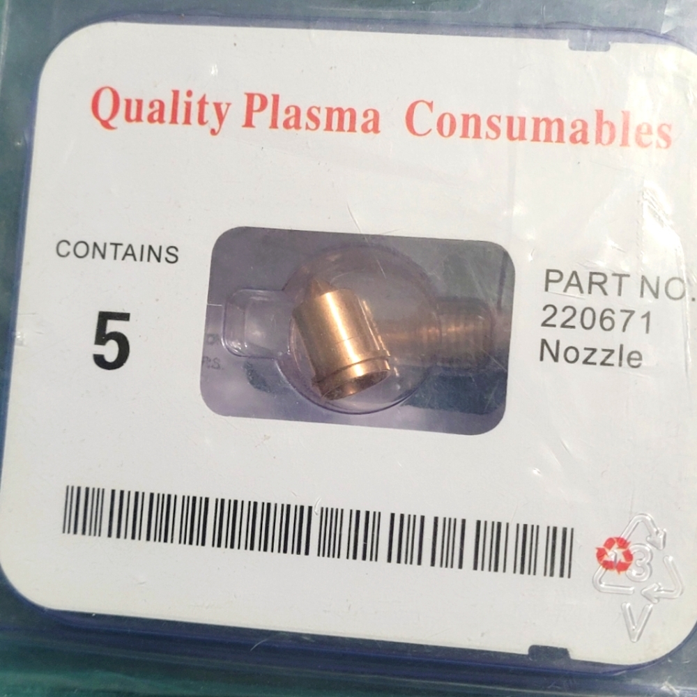 Plasma Cutter Nozzle Torch Tip Replacement 220671 (5 Pack)